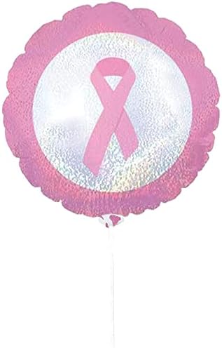 PMU Рак На Дојка Dazzeloons 9 Инчен Претходно Надуени Со Стап Mylar Балон Pkg/1