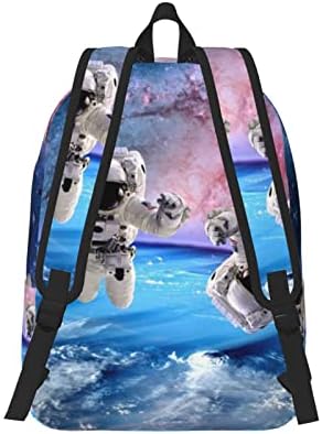 Нолас Астронаута планета Голем колеџ ранец обичен книжарница лаптоп ранец Компјутерска торба за патување дневно за девојчиња момчиња