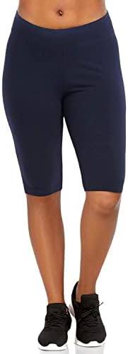 Популарни женски шорцеви за велосипеди плус големина - памучни шорцеви за велосипедисти. Бермуда долги шорцеви за жени. Одлична салата, тренингот и јога шорцеви,