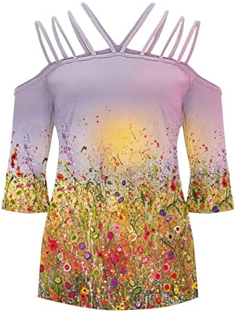 Обична блуза за девојчиња есен летен краток ракав 2023 облека модна екипаж памучна графичка блуза 0H 0H