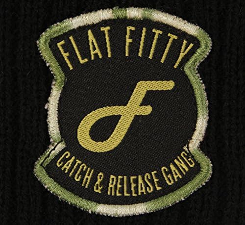 Flat Fitty Catch & Release Gang Bapted Camo Cuff Pom Pom Beanie Cap