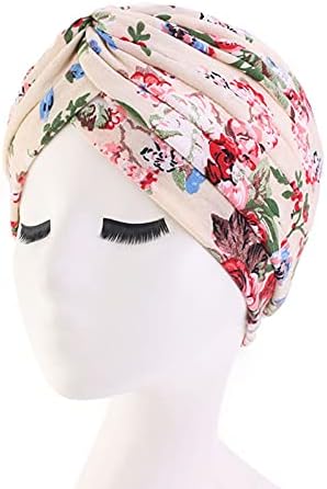 убавина yfjh женски памучен турбан глава за завиткување на карцином хемо -белиња капа капа капа капа за губење на косата за губење на косата