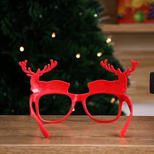 Божиќни празници за Божиќни празници Додаток за новитети на костуми, сјајни светкави ирваси на Санта ирваси, Божиќни очила за сонце, фаворизираат
