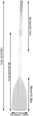 Весла со кану, Весла Со Чамци Од 2 парчиња Со Комплет Прачки од 2 парчиња, Телескопски Лопатки За Кајак Со Телескопски Лопатки Со Брод Со Висока Цврстина Со Прилагодл