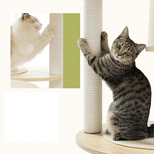 Тазсјг Кактус Мачка Дрво Мачка Кула Со Сисал Гребење Пост Одбор За Затворен Мачки Мачка Кондо Кити Игра Куќа