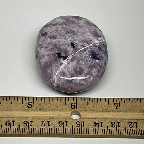 94,3 грама, 2,3 x 1,8 x 0,8 лепидолит палмстон, палм-камен галетски облик од Индија, исцедена, Реики заздравување, скапоцен камен, чакра, Б21831