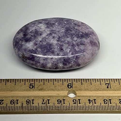 95,9 грама, 2,4 x 1,8 x 0,8 лепидолит палмстон, палм-камен галетски облик од Индија се распрсна, заздравување на Реики, скапоцен