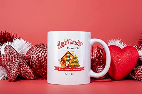 Клугла за Божиќно кафе Тиберија | Симпатични и креативни празнични подароци за семејство/пријатели | Смешни зимски керамички чај чаши