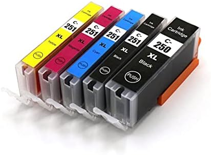 Премиум касета со мастило во боја PGI-25/C-2550 и CLI-251/C-251 за мастило за печатач, компатибилен касета со мастило за канонски печатач