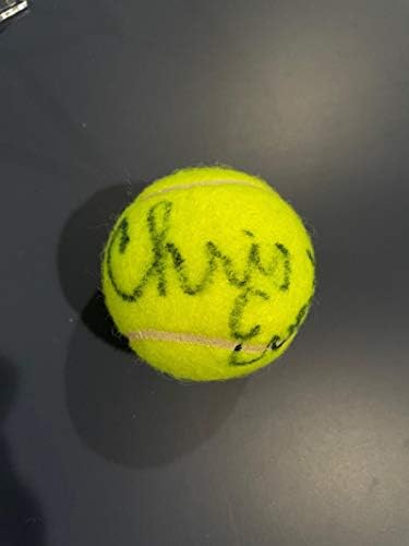 Крис Еверт потпиша автограмирана тениска топка ретка шампионска легенда COA C
