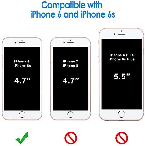 Џетех Силиконска Кутија за iphone 6s/6 4,7 Инчи, Свиленкасто-Мек Допир Заштитно Куќиште За Целото Тело, Капак Отпорен На Удари Со Облога