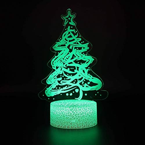 SZG Божиќна тема 8 биро ламба допирање на LED ноќна светлина домашна соба Виножито коњски лампен декорација Креативни табели за подароци за