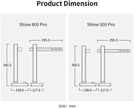 Ковскос со голема брзина на документ камера 800 Pro A4 Flat Document Scanner USB Брзо скенирање за канцелариски компактен лесен дизајн недостапно