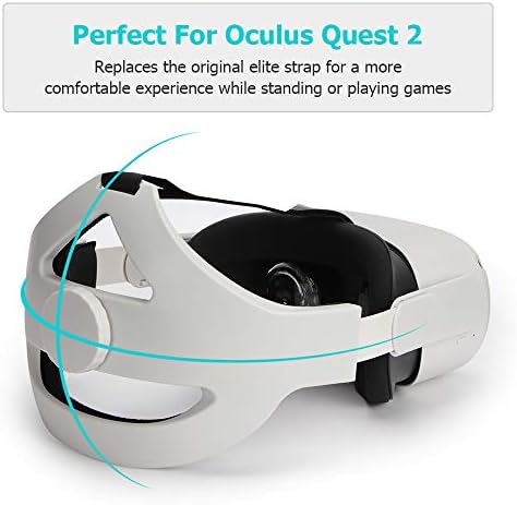 Елита каиш компатибилен со Oculus Quest 2, Quest 2 додатоци прилагодлива лента за глава