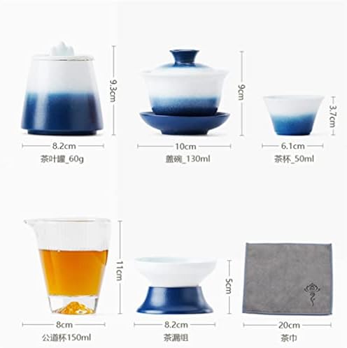 SDFGH керамички чај за патувања постави на отворено преносен чај за правење сад за сад за сад за чај од чај