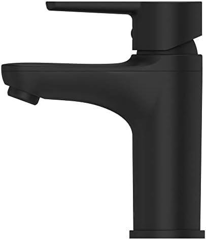 Pfister Pfirst модерна тапа за мијалник за бања, единечна рачка, единечна дупка, мат црна завршница, LG142060B