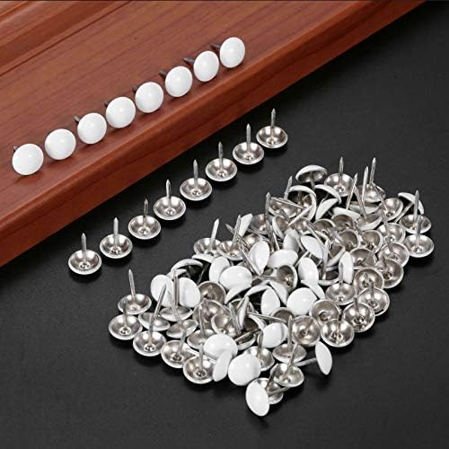 QJKW Thumbtack 50pcs 1117мм бел тапацир нокти накит дрвена кутија занаетчиска врата софа мебел за декорација на мебел за занаети за декорација