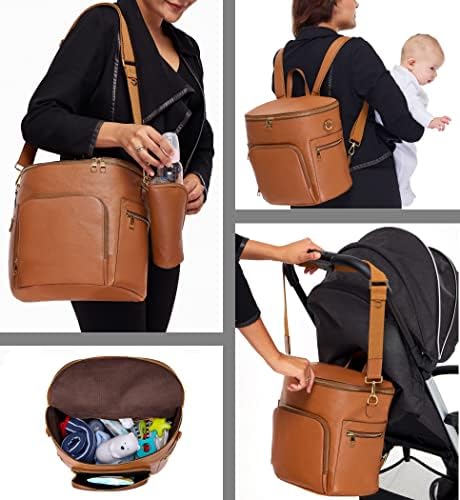 УСРА оригинална кожа торба за торбички за торбички за чанти за чанти за мајки за мајки Трајлив квалитетен функционален организатор на торбички за породилишта цело