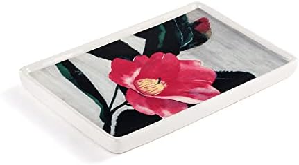 Demdaco + Artlifting Original Art Camellia Tsubaki Floral Stoneware Мал послужавник