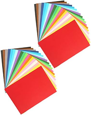 Нубестија двострана хартија за оригами 200 парчиња деца оригами хартија двострана виткање хартија DIY оригами хартиени листови за уметности занаетчиски канцелариск