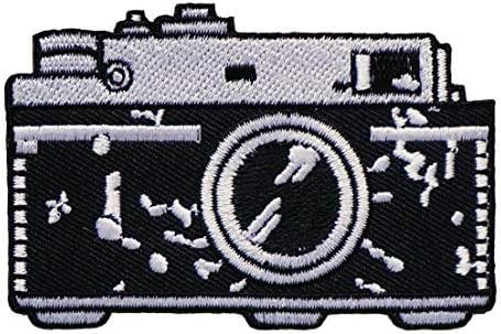 Графичка прашина гроздобер камера железо на везена лепенка апликација фотографија ранец дивиот свет кампување фустан Jeanан кошула