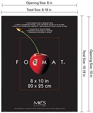 Мцс Формат Рамка, Црна, 8 х 10 во, 12 пк