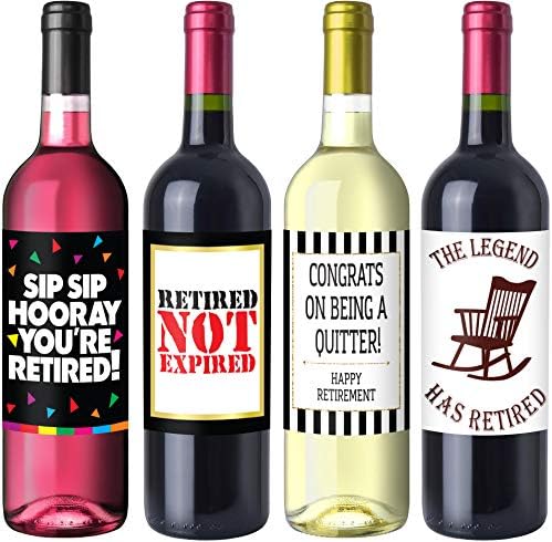 Пензионирање Партија Вино Етикета Пакет-Пензионирање Партија Материјали, Подароци, И Украси