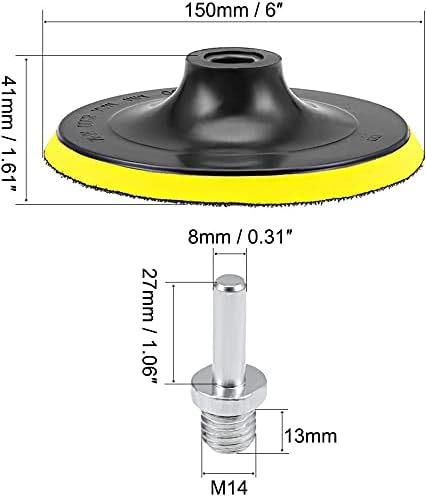 SI fang 2 Пакет 6 Инчен Кука И Јамка Подлоги Со М14 Навој Вежба Адаптер, Автомобил Орбитал Сандер Полирање Тампон Поддршка Плоча, Полирање Тампон Алатка За Брусење Диско?