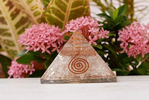 Заикус чиста кварц пирамида - лековит кристален оргон пирамида - природен скапоцен камен - Фенг Шуи - Аура Чистење - Просперитет - Кристали