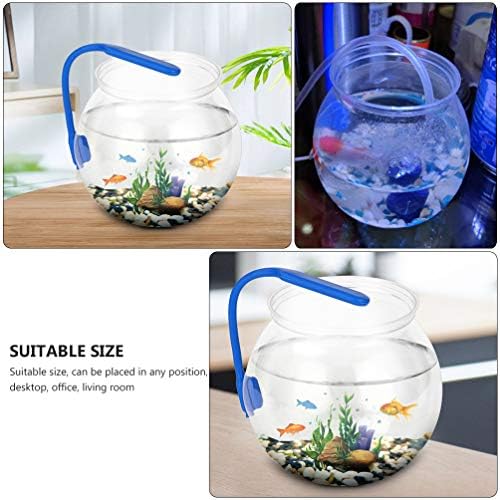 Ipetboom Office Decor Office Decor Decort Stand Clear Round Bowl Aquarium 2PCS Classic Bettas Bowl 360 ° View of Aquarium Centerpeece Terrarium