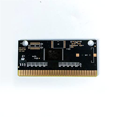 Криза на Адити Ксено - САД етикета FlashKit MD Electroless Gold PCB картичка за Sega Genesis Megadrive Video Game Console