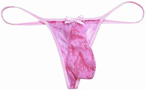 Машка секси долна облека брифинзи чипка од булбучна торбичка види преку перформанси на г-жица еротски машки долна облека Т-назад