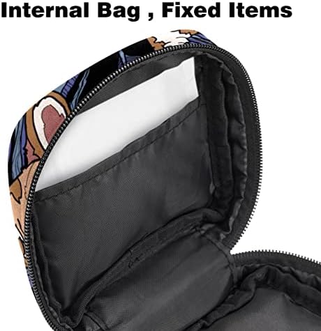 Womenените санитарни салфетки влошки за чанти дами менструална чаша торбичка девојки преносен период тампон за складирање торба симпатична