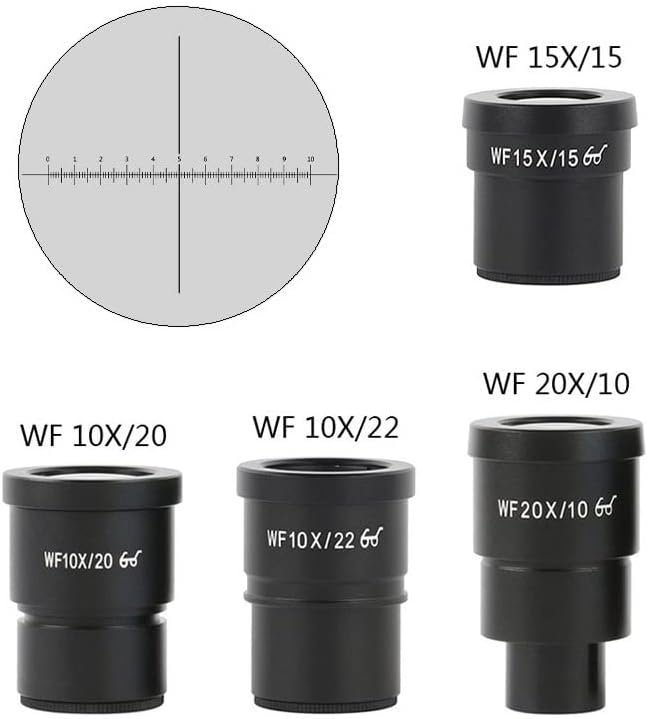 Микроскоп Додатоци Микроскоп Окуларот WF10X WF15X WF20X Со Скала Владетел 30mm Интерфејс Стаклена Леќа За Тринокуларен Бинокуларен Микроскопио Лабораториски Потрошен Мат?