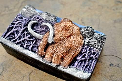 Мамут силиконски калап сапун гипс восок смола глина 5oz дино слон