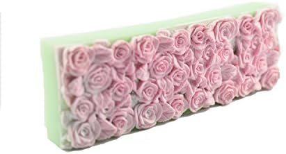 Роуз Море со голема големина правоаголник форма силиконски сапун калап за сапун свеќа чоколади бонбони силиконски калапи за сапуни