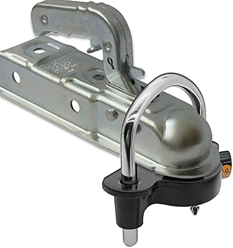 Autoxbert Trailer Coupler Lock Anti Triler Trailer Ball Towning Lock Universal Прилагодливо прилагодување на челични приколка за тешки