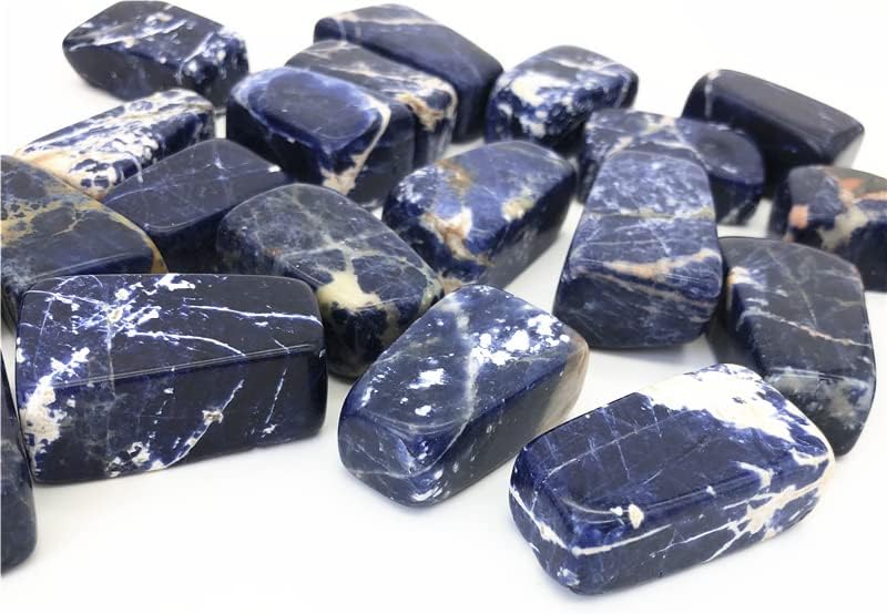 ERTIUJG HUSONG319 100G природен содалит камен сино кварц кристал испрскани камења заздравувајќи кристали скапоцен камен Раики природни камења