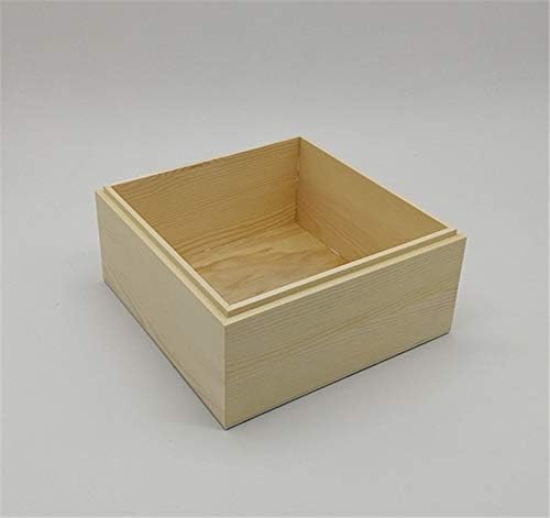 Анкус цврсто дрво правоаголна кутија за складирање десктоп канцелариски материјал кутија за складирање кутија за накит од небо и земја подарок