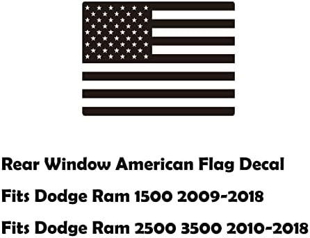 Зксиаочун Заден Среден Прозорец Американско Знаме Налепница За Доџ Рам 2009-2018 Назад Центар Лизгачки Прозорец Стакло Сад Знаме