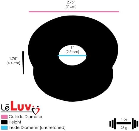 LeLuv црна максичка пумпа за пенисот со мерач Премиум силиконски црево пакет со мека црна TPR заптивка и 4 големини на прстени за стегање со должина од 9 инчи со должина x