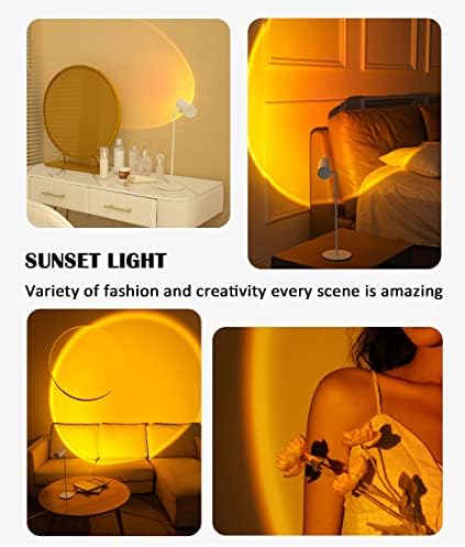 Светилки за табели за очите со ламба за зајдисонце, светло за безжично читање со ротација на 360 °, батерија за контрола на допир, управувана