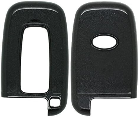 WFMJ Нова црна боја Паметни 4 копчиња далечински клуч за клучеви држач за држачи за кожата Заштита за Hyundai Genesis Equus Elantra Veloster Sonata