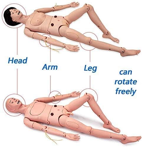 Обука за геријатриска обука на BBYT Manikin, анатомски човечки модел за обука на медицинска сестра и наставни материјали за настава, со