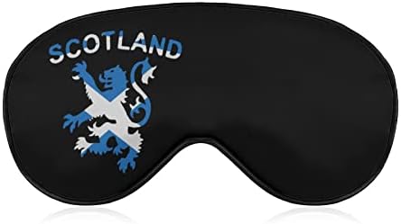 Лав Раментирана Шкотска Шкотска маска за ролетникот за спиење ноќно сенка покритие за прилагодување на очите со смешна графика за жени мажи со една големина