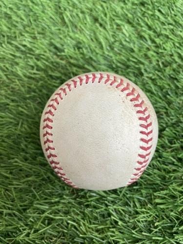 Играта на Националците на Хуан Сото Вашингтон користеше бејзбол 2021 РБИ Двоен MLB Auth - MLB игра користеше бејзбол