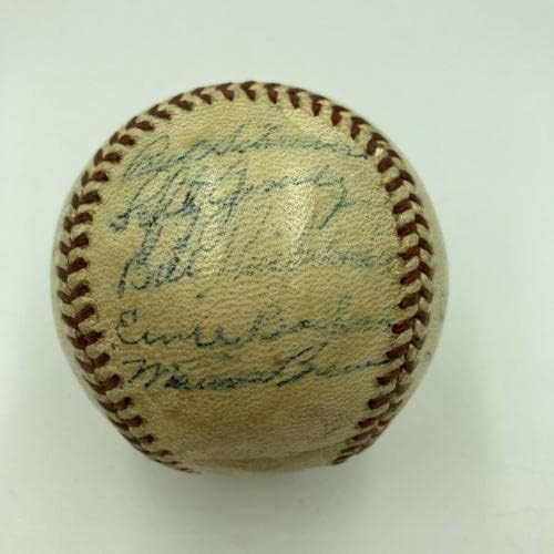 1940 Њујорк Јенкис Тим Потпиша Ал Бејзбол Џо Димаџо &засилувач; Џо Мекарти-Автограм Бејзбол