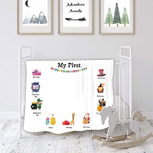 Qicaiyun Baby Unisex Baby Plush Holiday and Milestone First Calend Calendar Calender 60'''x40 '' Yunbtzt023