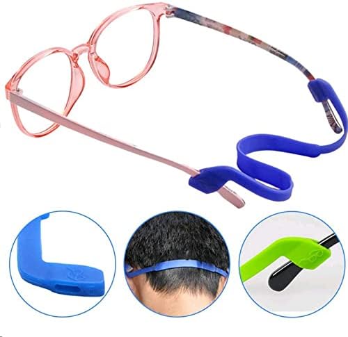 Упарен силиконски меки очила за меки очила, еластичен траен држач за очила за момче и девојче, спортски очила за очила за сонце за деца