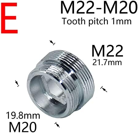 Спојка за славина За вода М16 М18 М20 М22 М24 М28 Конектор За Конец За Меурчиња Кујна И Додатоци За Бања Сребрени 1 парчиња